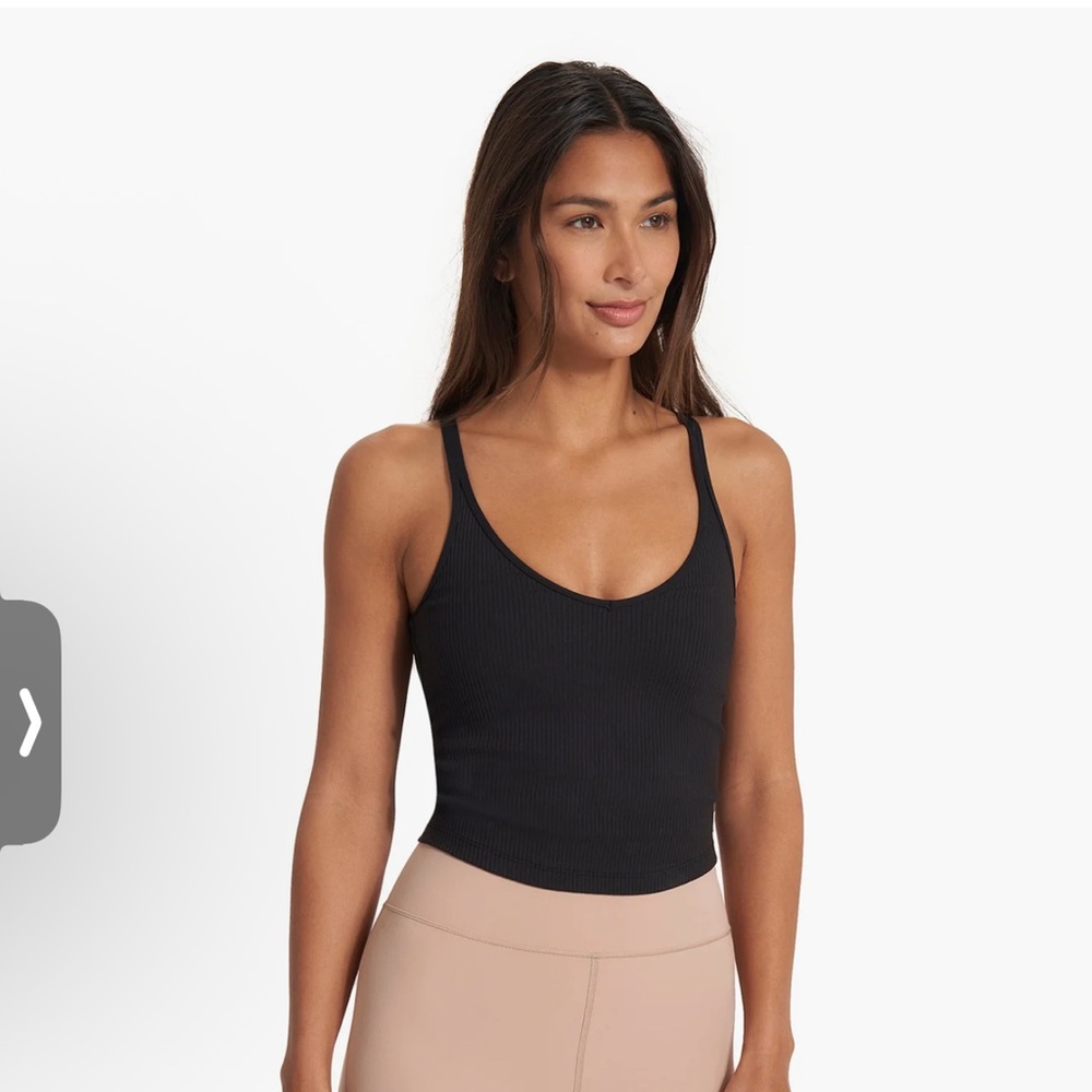 Vuori Rib Crop Tank size Large - Picture 3 of 5